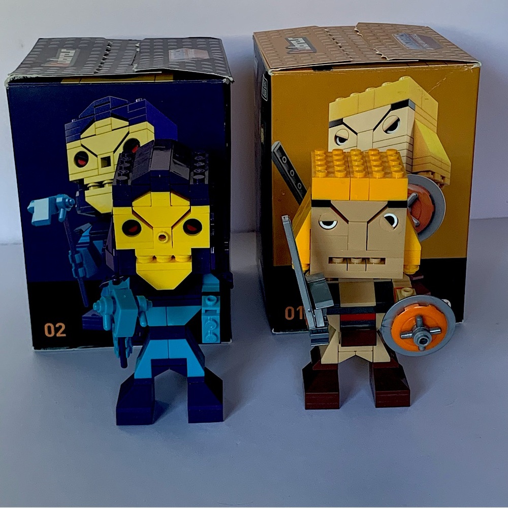 Mega Bloks Kubros Skeletor and He-man Masters of the Universe Figures
